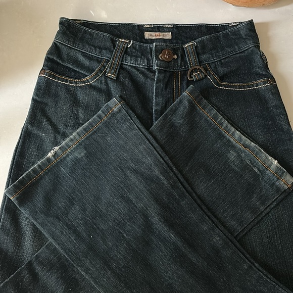 ♥️… RARE • Frankie B. Lace Butterfly Girls Wide Leg Jeans •HTF• - Picture 5 of 7